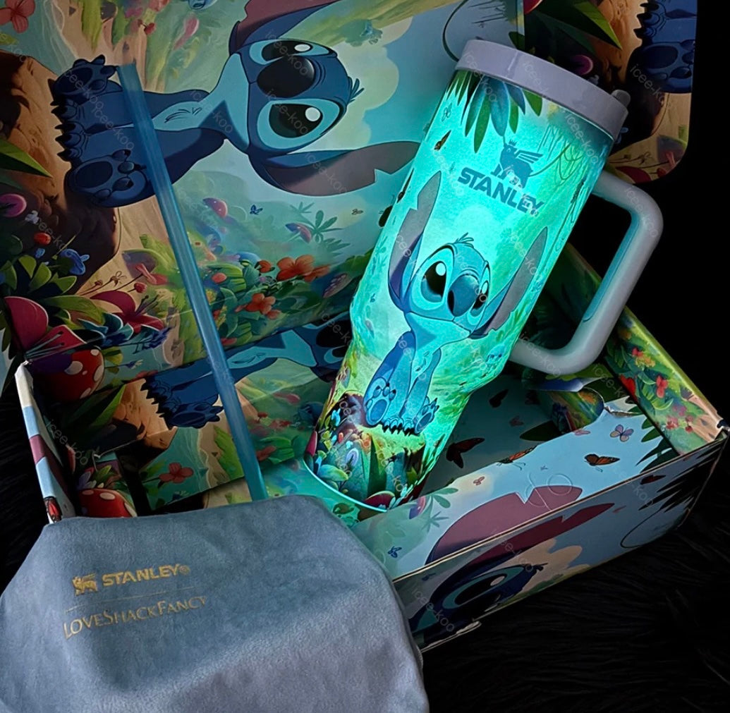 DISNEY® STITCH X STANLEY GLOW IN THE DARK TUMBLER 40OZ