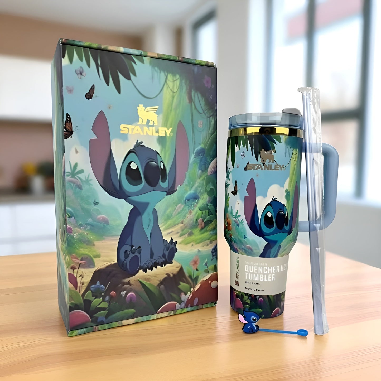 DISNEY® STITCH X STANLEY GLOW IN THE DARK TUMBLER 40OZ