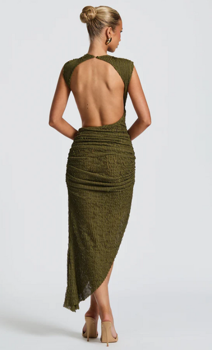 Aphrodite Midi Dress - Khaki