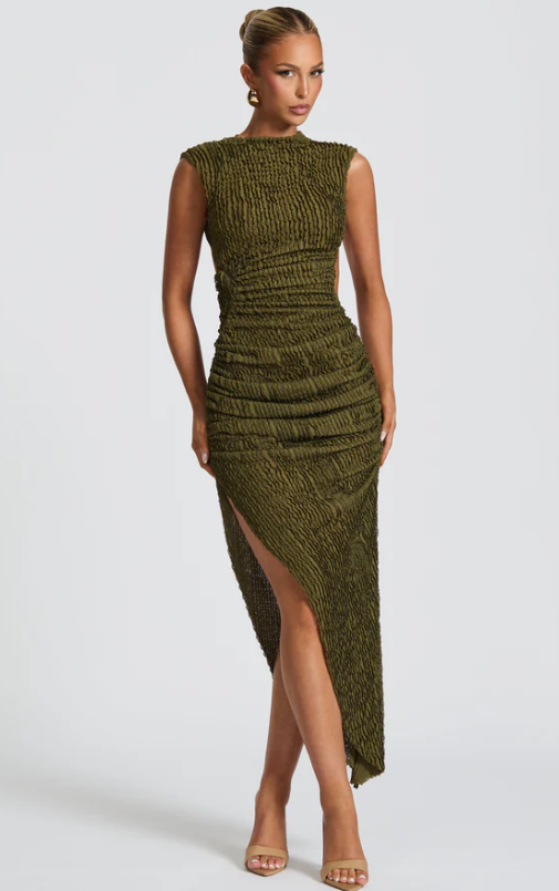 Aphrodite Midi Dress - Khaki