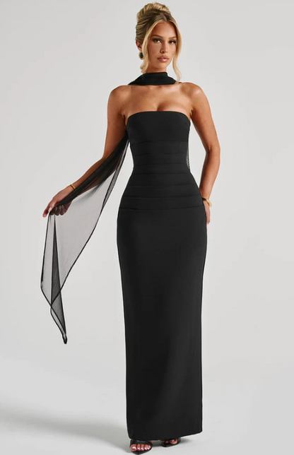 Yulia Maxi Dress - Black