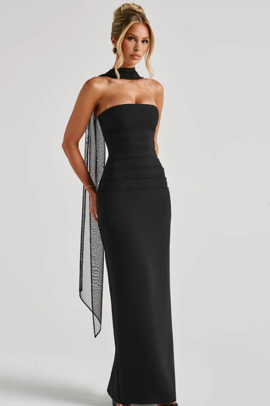 Yulia Maxi Dress - Black