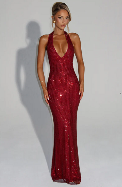 Starla Maxi Dress - Wine