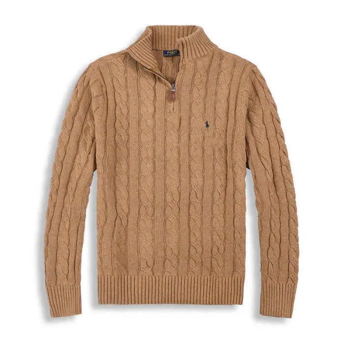 RL QUARTER ZIP SWEATER