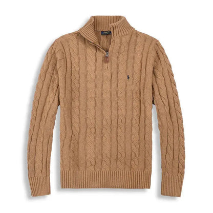 RL QUARTER ZIP SWEATER