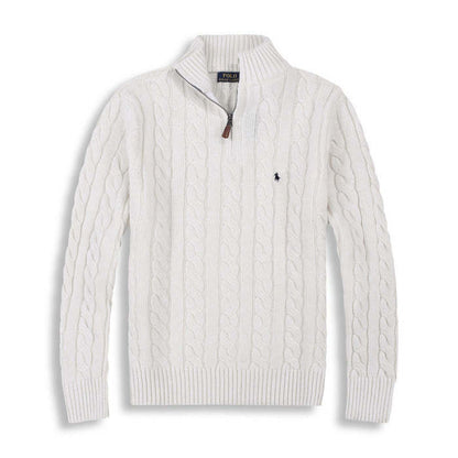 RL QUARTER ZIP SWEATER